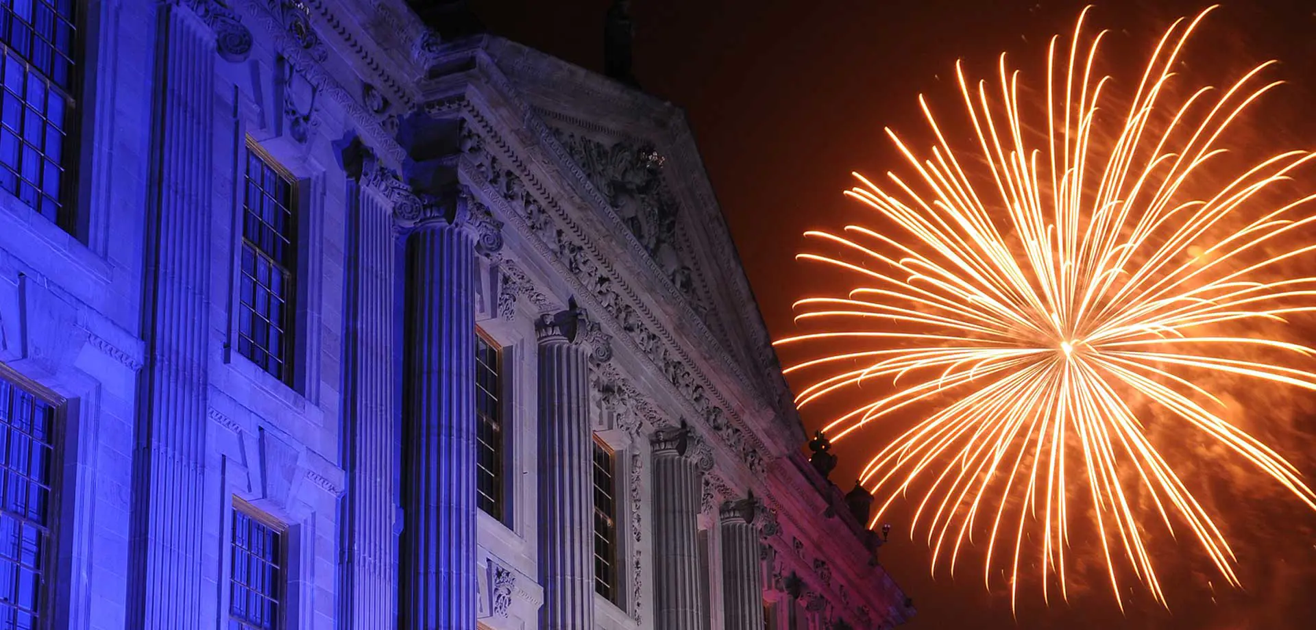 Bonfire and fireworks at Chatsworth