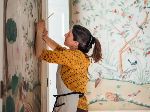 Restoring the 18th-century Chinese wallpapers