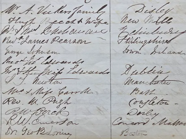 Ralph Waldo Emerson's Visit to Chatsworth