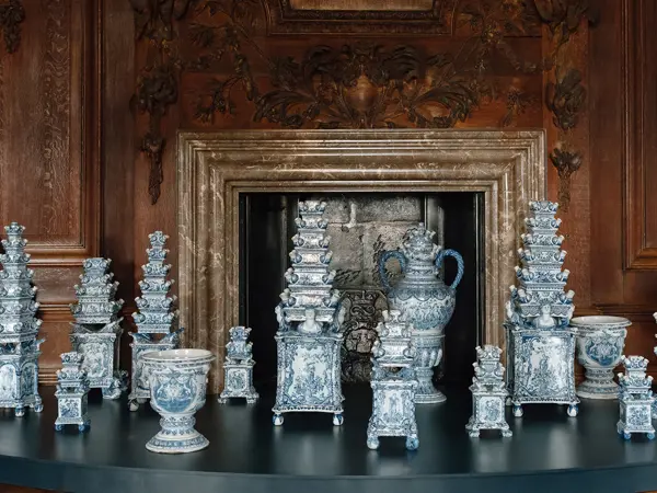 The Delft Tulip Vases at Chatsworth
